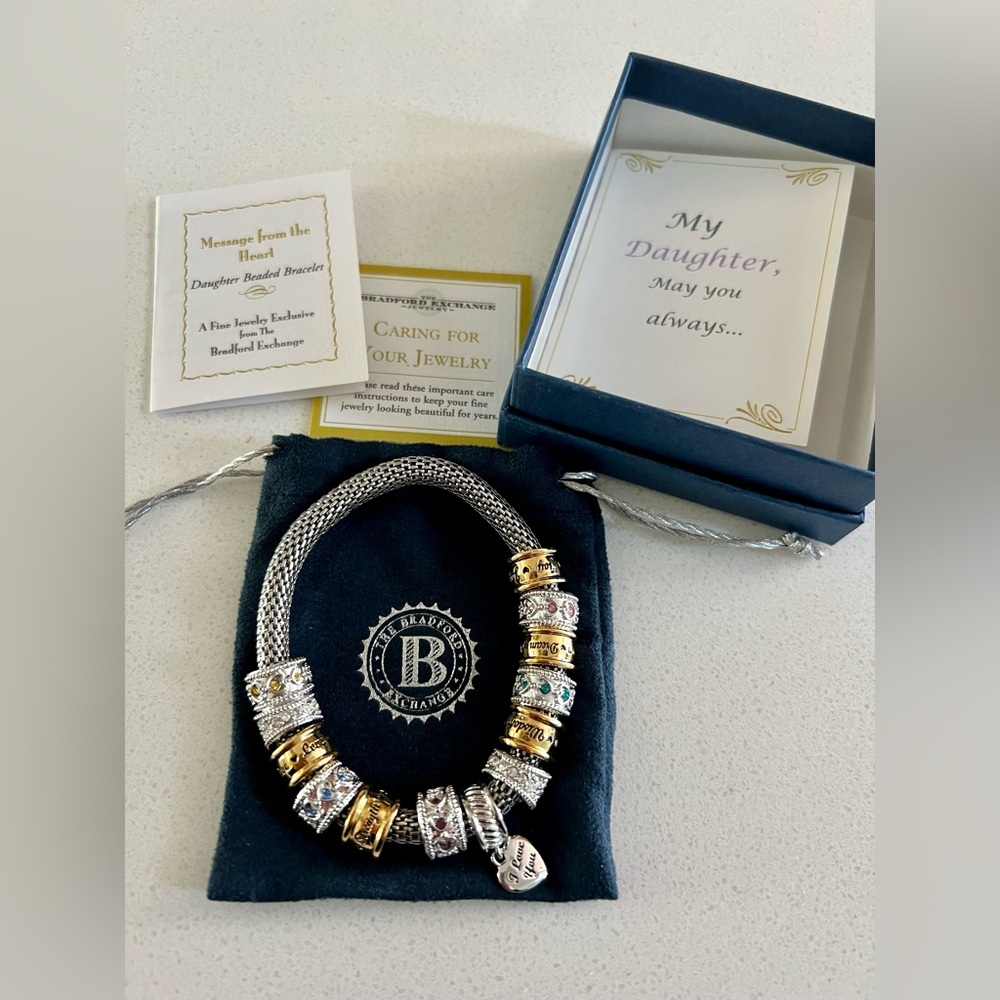 The Bradford Exchange Daughter Charm Bracelet